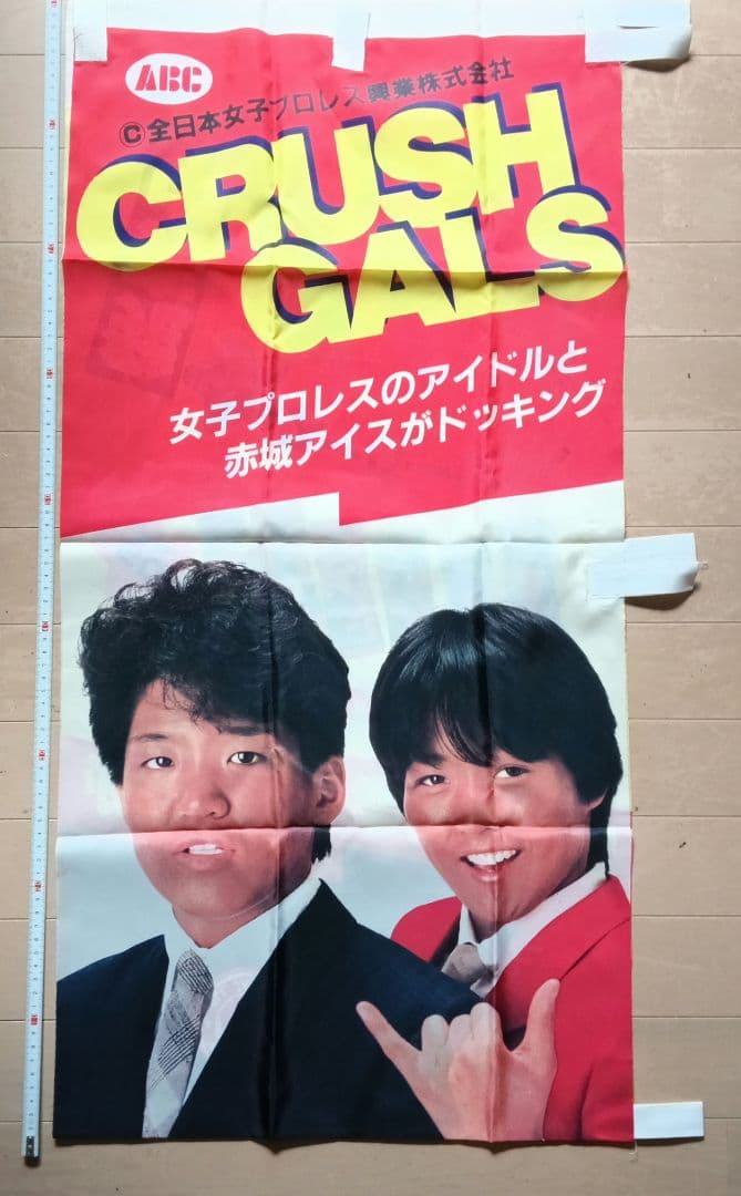 クラッシュギャルズ　のぼり　赤城乳業コラボ　旗 👧💭（一部の界隈🍱🦖で喜んでもらえたみたい❣❣❣💗💗💗めっちゃ