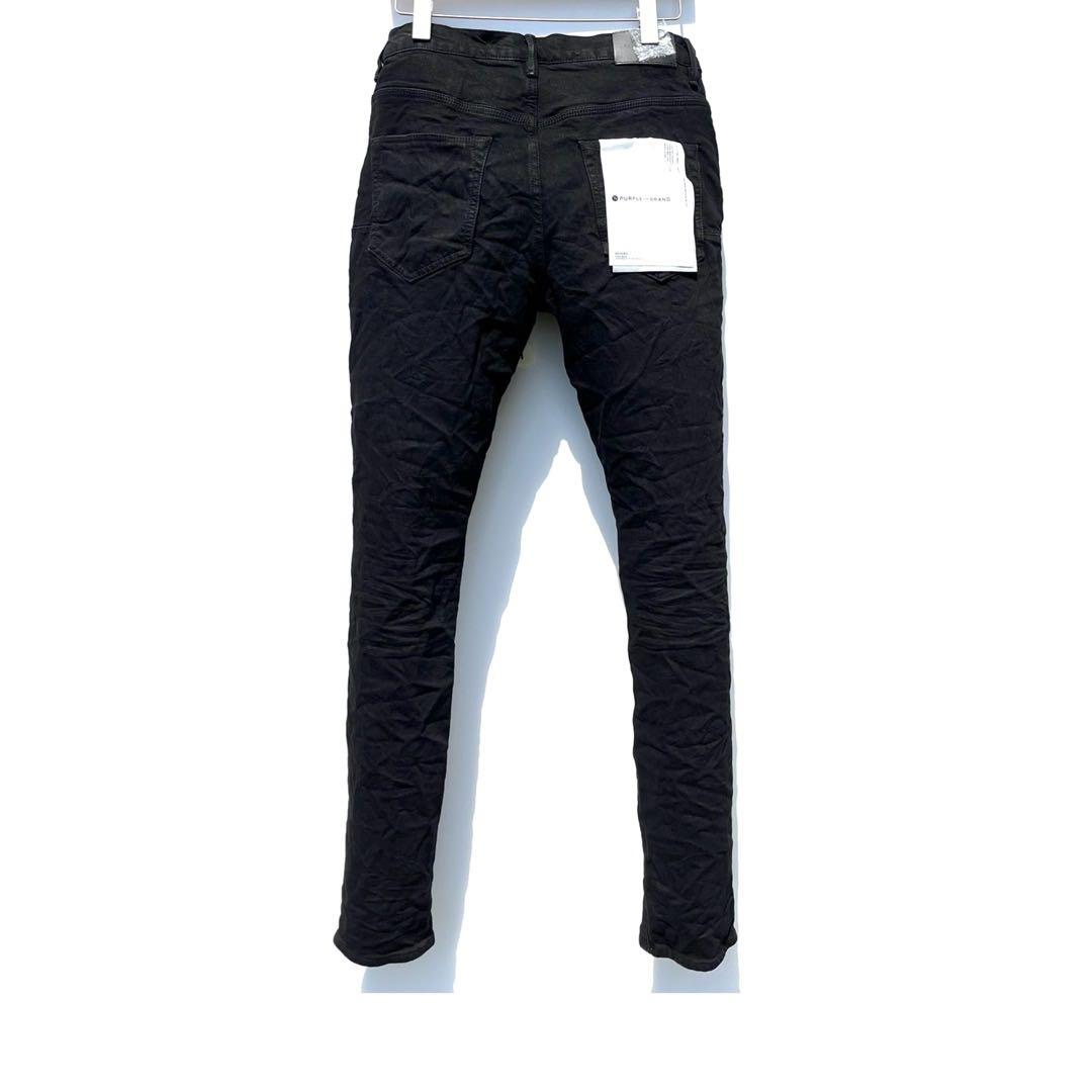 新品 PURPLE BRAND ブラックスキニーデニム 31 パープルブランド