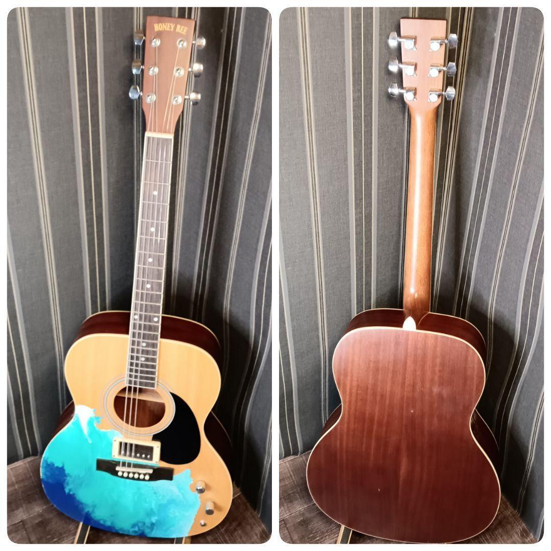 MARINE マリブ風 エレアコ ギター カスタム CUSTOM ナチュラル