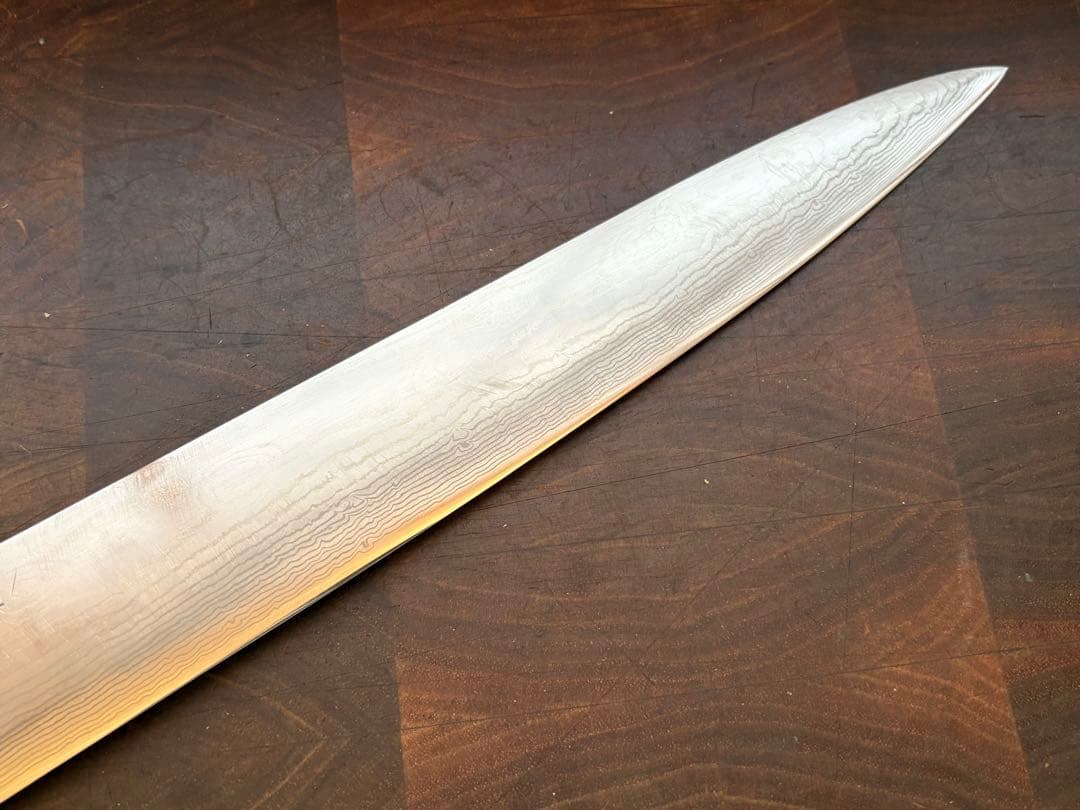 龍泉刃物 摩天楼 ダマスカス 筋引 270mm 包丁 越前打刃物 洋包丁