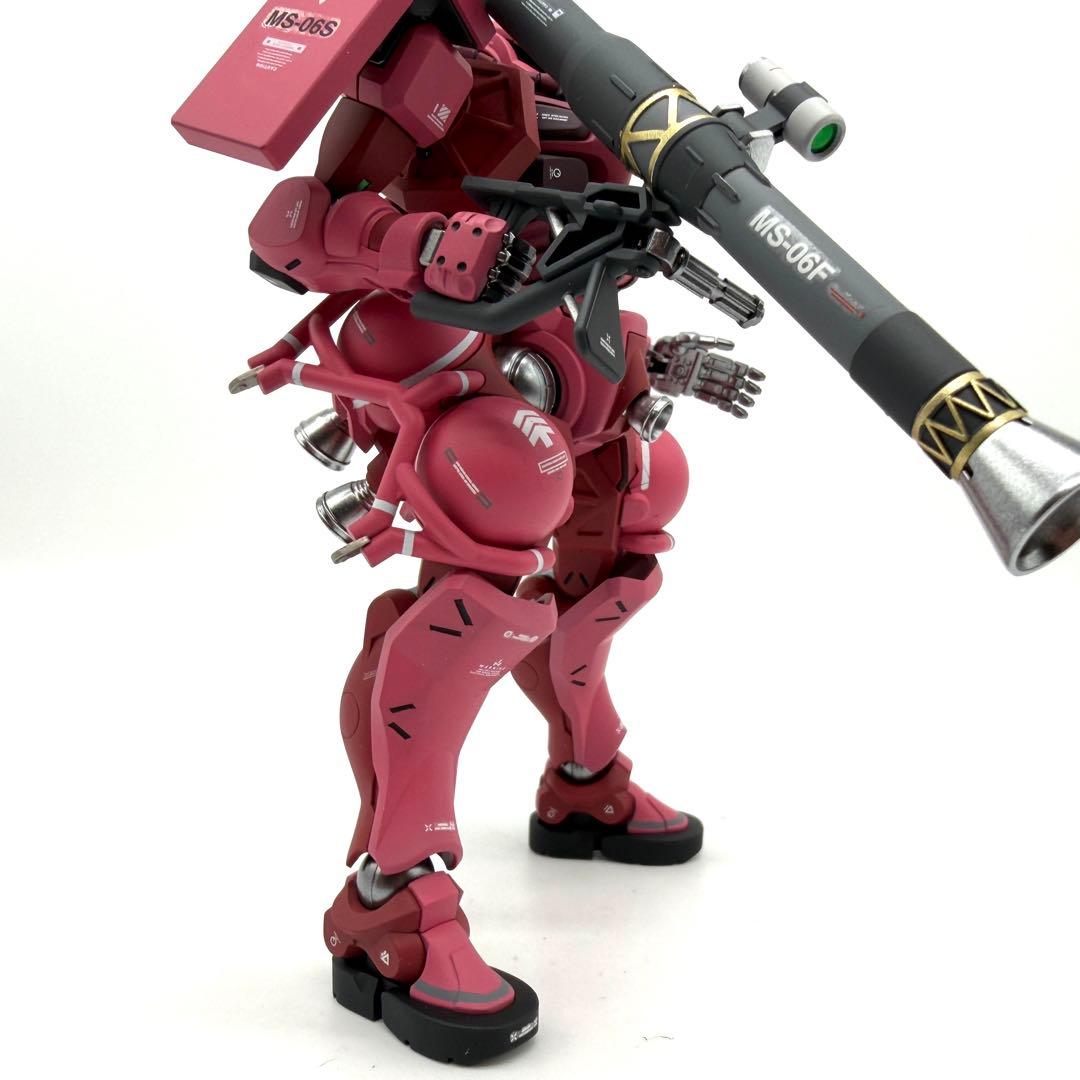 HG シャア専用ザク ジークアクス版 ガンプラ 全塗装 完成品 - メルカリ