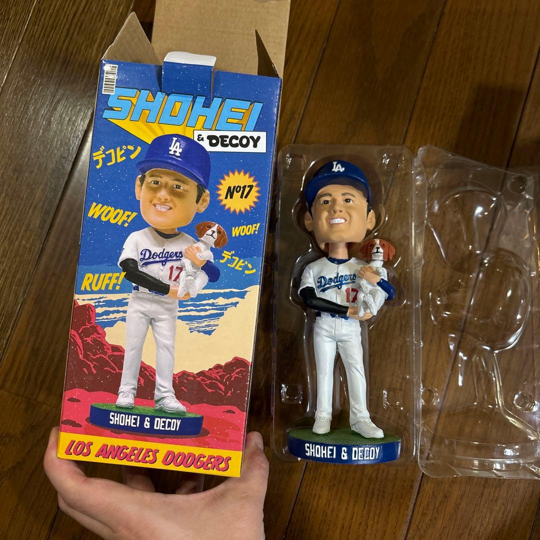 【期間限定値下げ】大谷翔平ドジャース記念バブルヘッド8/28デコピン MS】大谷翔平 デコピン 8月28日ドジャース球場配布 ボブルヘッド人形