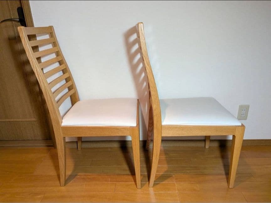 《送料込》秋田木工 ダイニングチェア N005 木製家具 椅子 イス ナチュラル