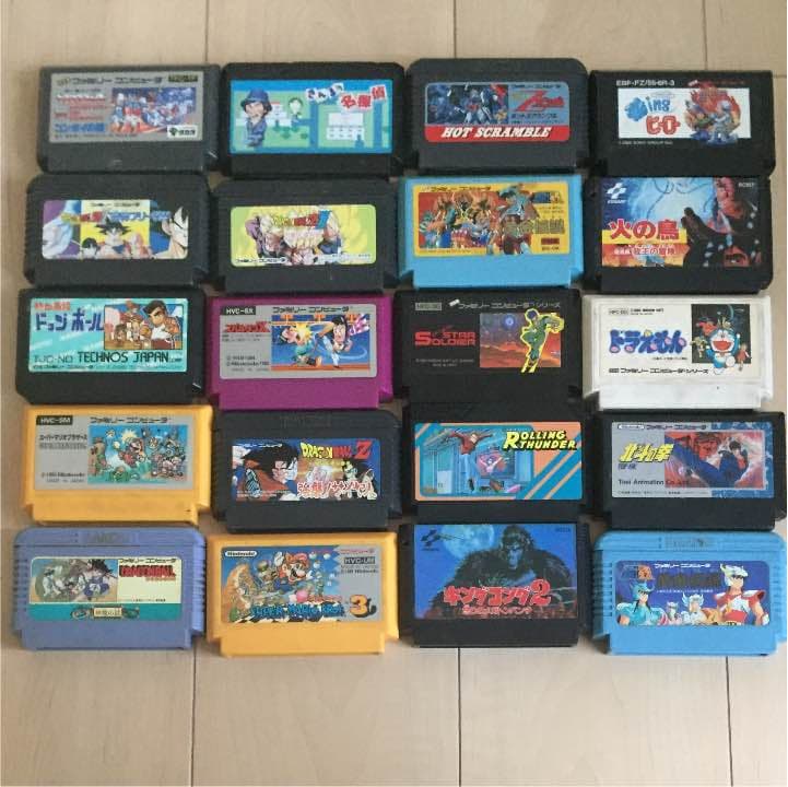 ファミコンソフト34本セット（箱無）【送料無料】 任天堂（Nintendo） ファミコン カセット ソフト 魔界村 FC 箱説明書