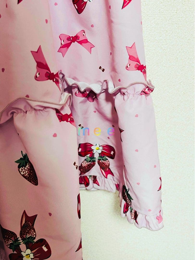 まゆろん アベイルコラボ ロリータワンピース いちご リボン 4L - メルカリ