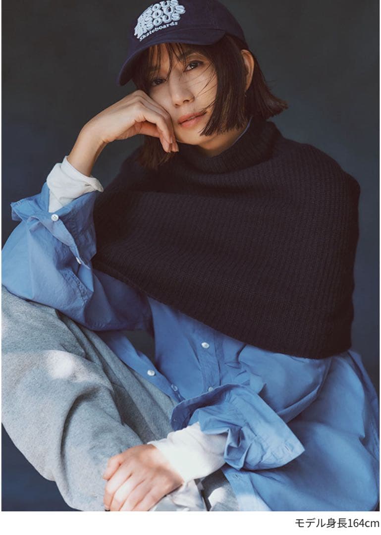 【新品】N by NaVY リブスヌード ネイビー♡東原亜希 VERY NaVY×東原亜希さんでブランド立ち上げます「N by NaVY」デビュー