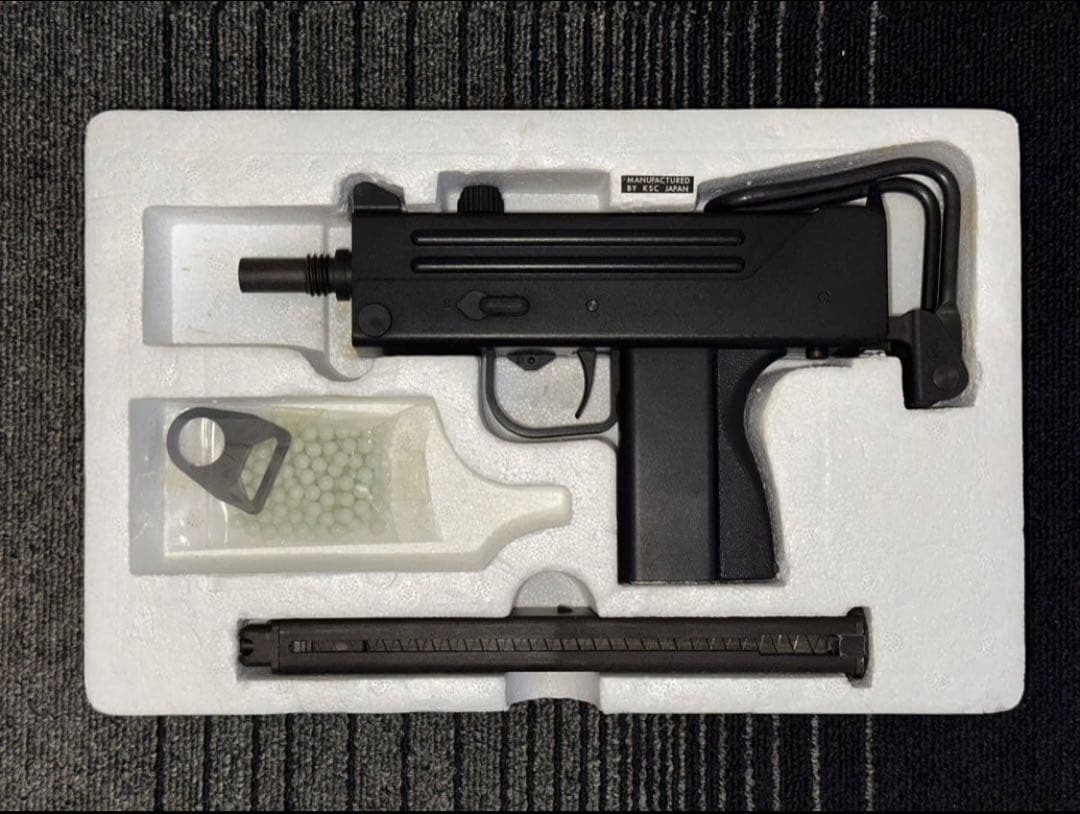 美品KSC イングラム M11A1 ガスブローバックガスガン＋KSCサプレッサー