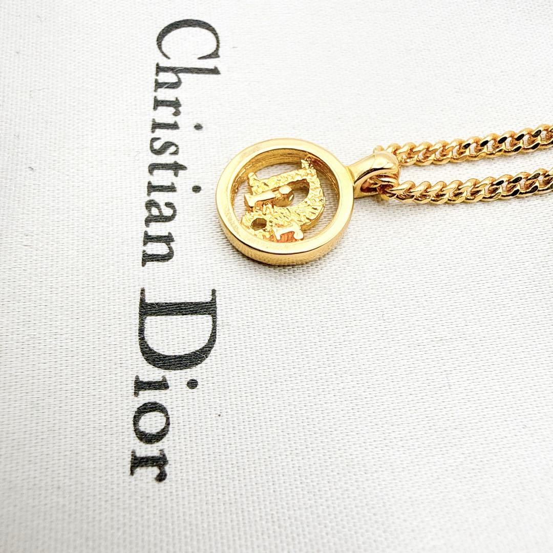 3051-2 極美品✨ Dior ネックレス CD ロゴ 希少 刻印 cm - メルカリ
