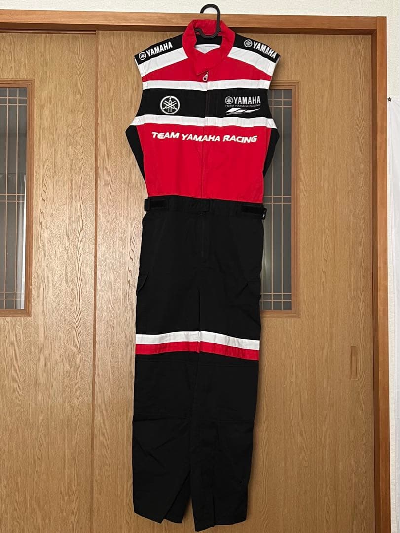 YAMAHA レーシング ノースリーブ ツナギ メカニックスーツ - メルカリ