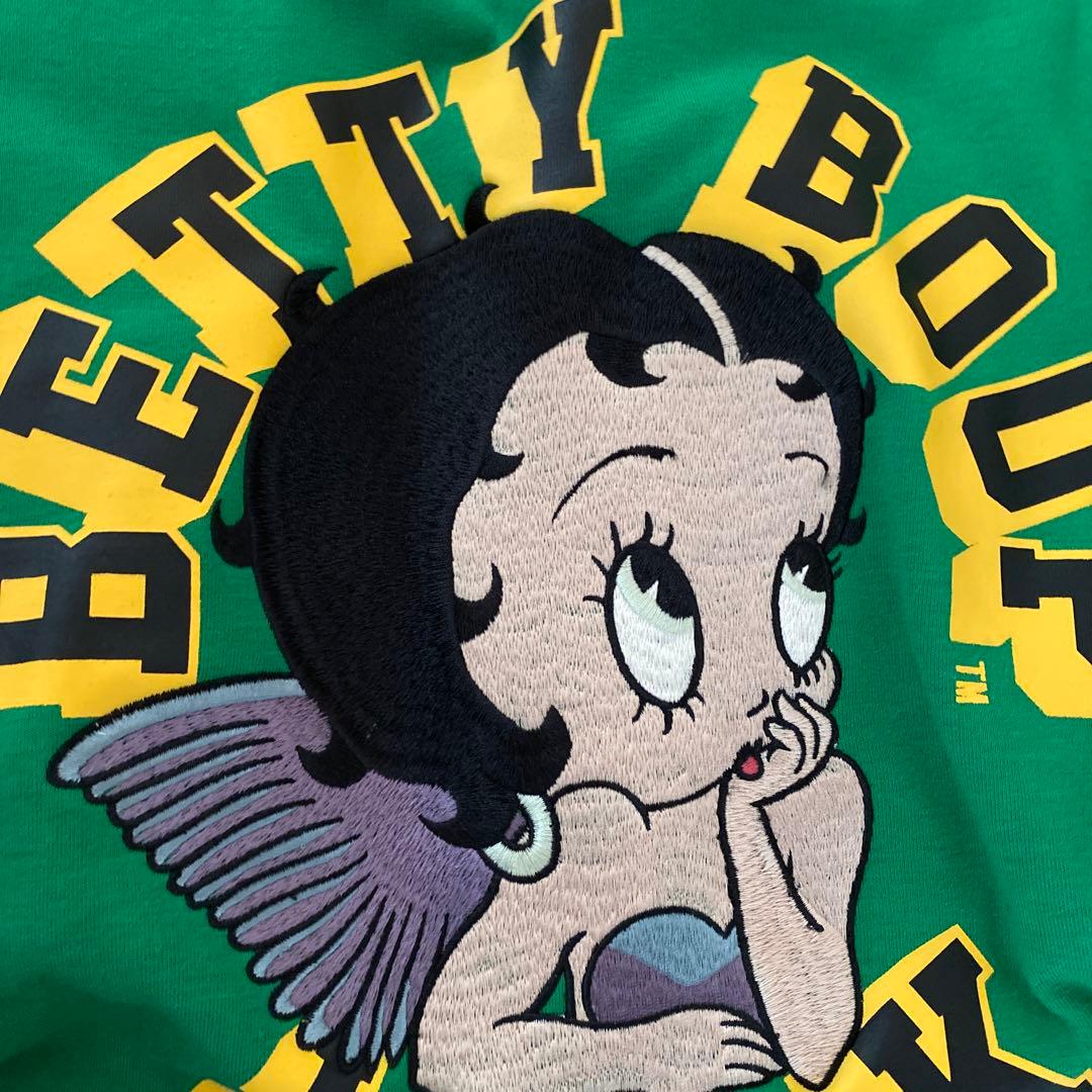 BETTY BOOP エンジェルBETTY ポンディングスタジャン グリーン - メルカリ