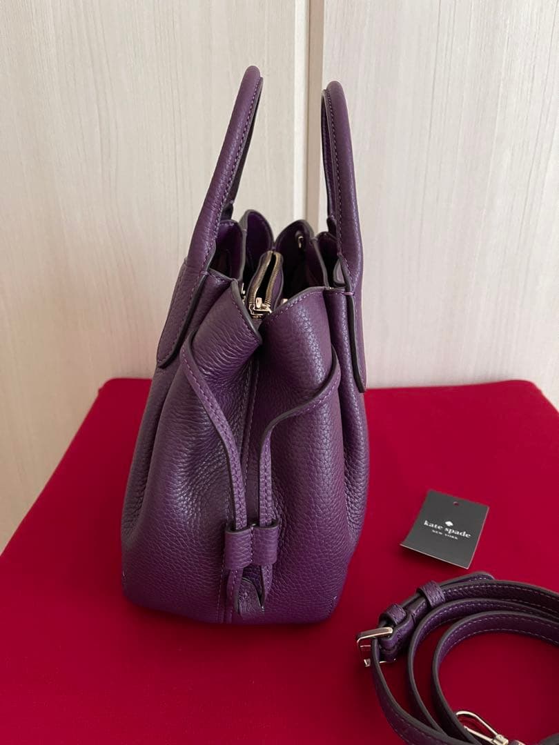 ケイトスペード ダンプリング スモール サッチェルパープル系新品未