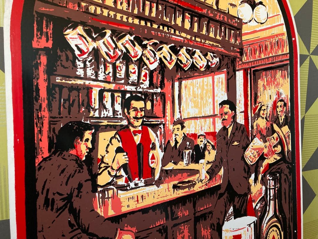 アンティーク 木製 看板 レトロ イギリス 絵画 オブジェ 雑貨 バー