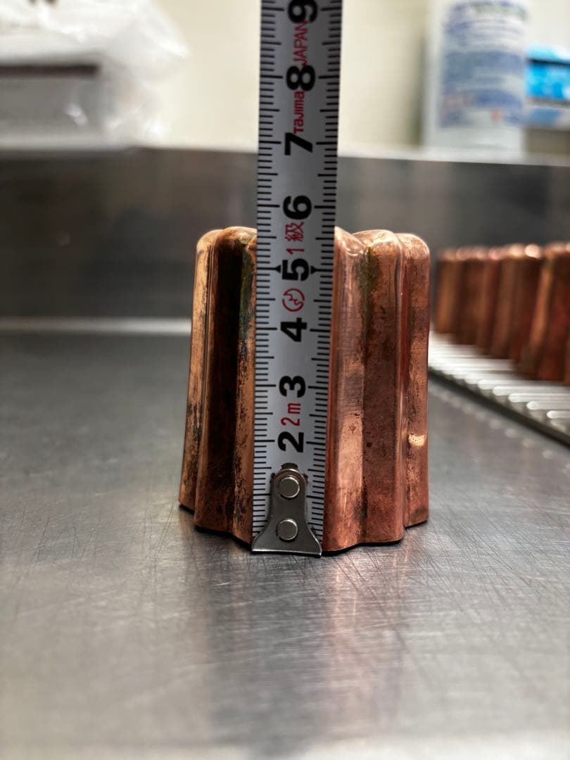 カヌレ型 銅 10個 【camy様専用】 お菓子作りツール カヌレ型 銅」の