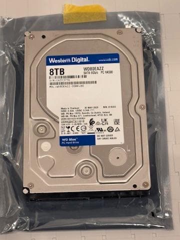WD Blue 8TB 内蔵型ハードディスクドライブ WD80EAZZ -TK