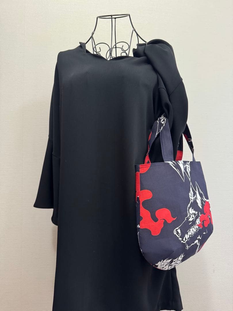 大相撲 狼雅 二子山部屋 相撲 浴衣 反物 和柄 粗布 まあるいトート