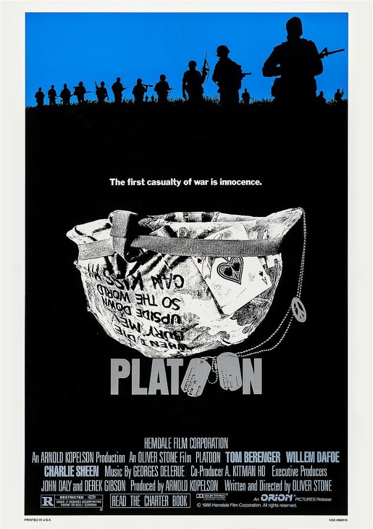 US版ポスター『プラトーン』（Platoon）☆オリバー・ストーン - メルカリ