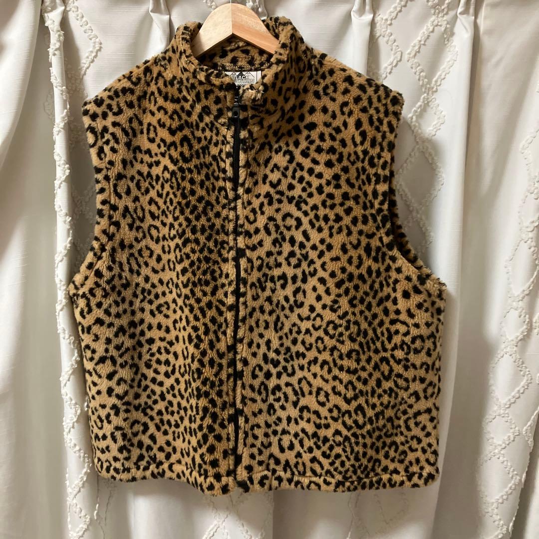 90s Black mountain ブラックマウンテン レオパード フリース BLACK MOUNTAIN USA製 Leopard Fleece Jacket / ブラックマウンテン