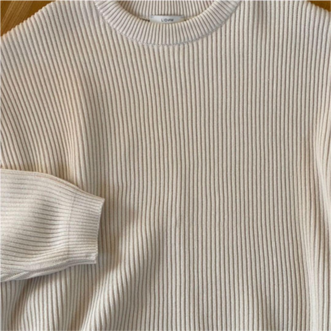 OVERSIZED 7G AZE KNIT  早い者勝ちです。 LIDNM OVERSIZED 7G AZE KNIT L - メルカリ