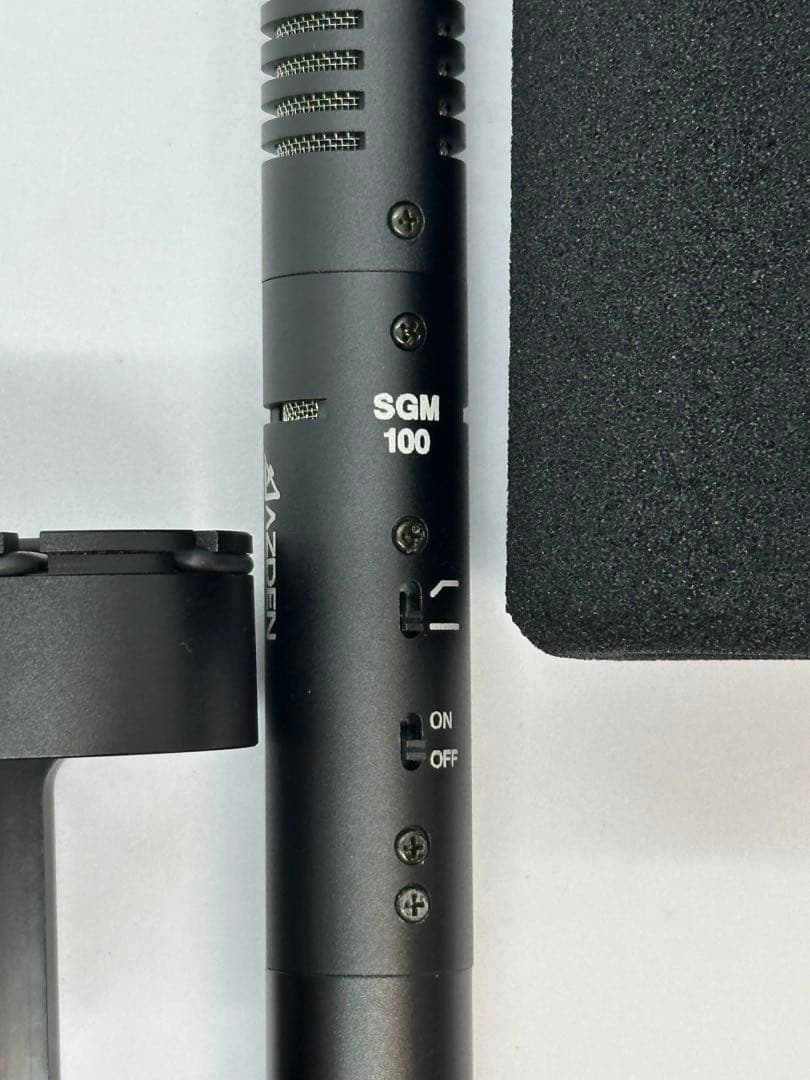 《美品》AZDEN アツデン SGM100 超指向性マイク ビデ近ジャーマー付き