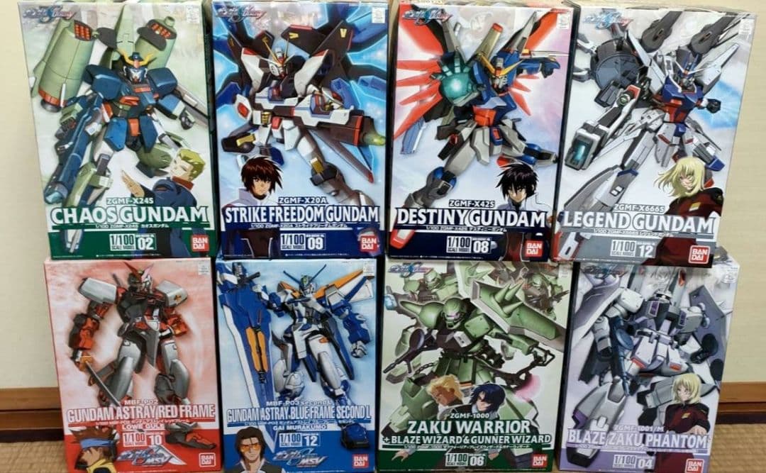 ガンダムSEED DESTINY 1/100 プラモデル 8種セット まとめ売り - メルカリ