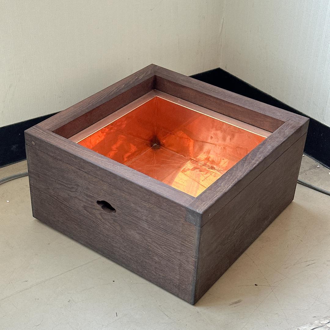 高級茶道具】桑置炉 銅製炉壇 ＆ 風炉灰5袋セット 置き炉 炭点前 稽古