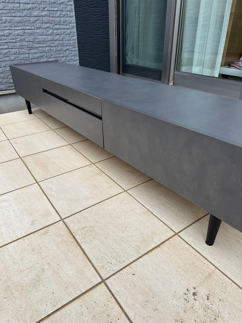 メラミンテレビボード　200cm 美品 河口家具製作所 テレビボード フロート 180cm 200cm TVボード フロート