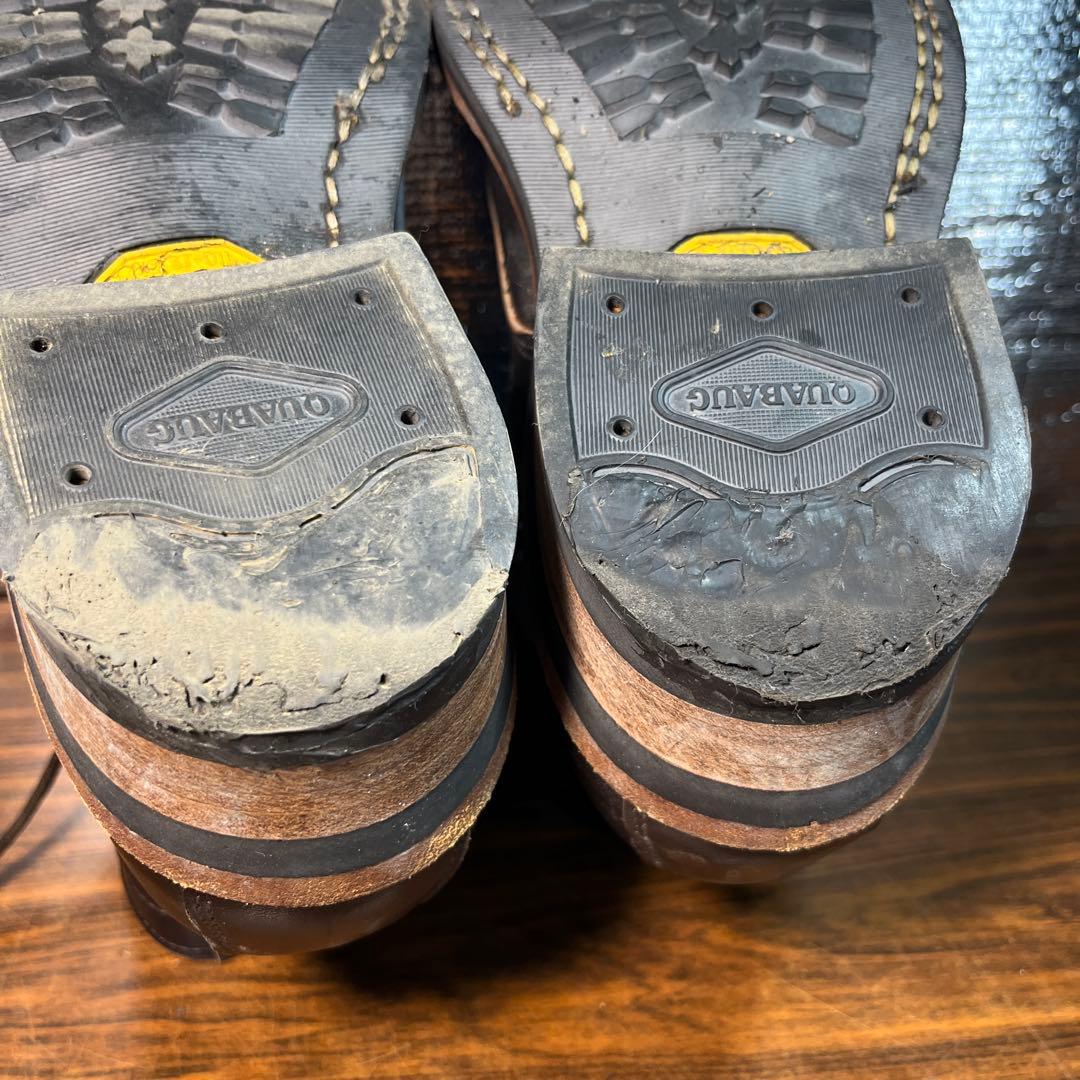 ダークブラウン レザー ハイカットブーツ 26.0cm レザーブーツ