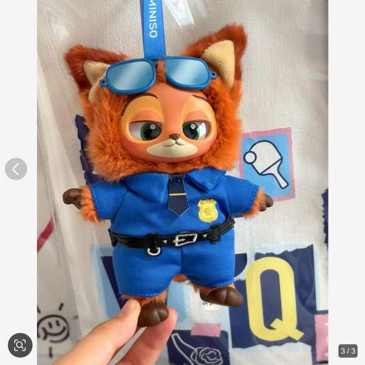 新品MINISO ズートピア ぬいぐるみZootopia 警官ニック ディズニー