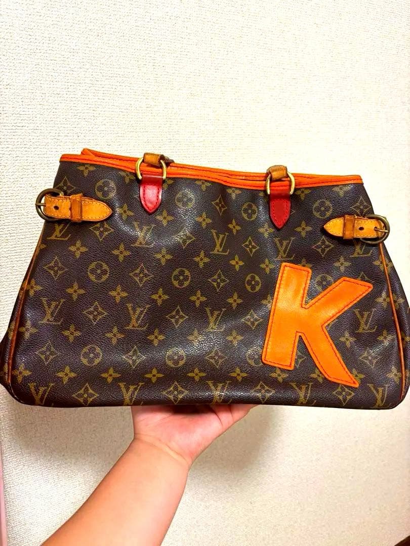 正規品 ルイヴィトン モノグラム ハンドバッグ ※Kイニシャル後付け ルイヴィトン ハンドバッグ ショルダーバッグ レディース モノグラム