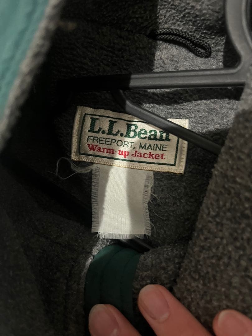 た*ん様 L.L.BEAN ナイロンフリースジャケット　グリーン色
