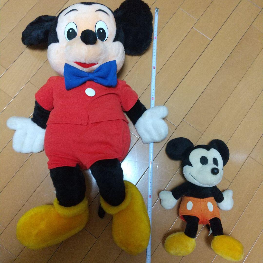 レトロディズニーランド購入1m弱ミッキーマウスぬいぐるみドナルド