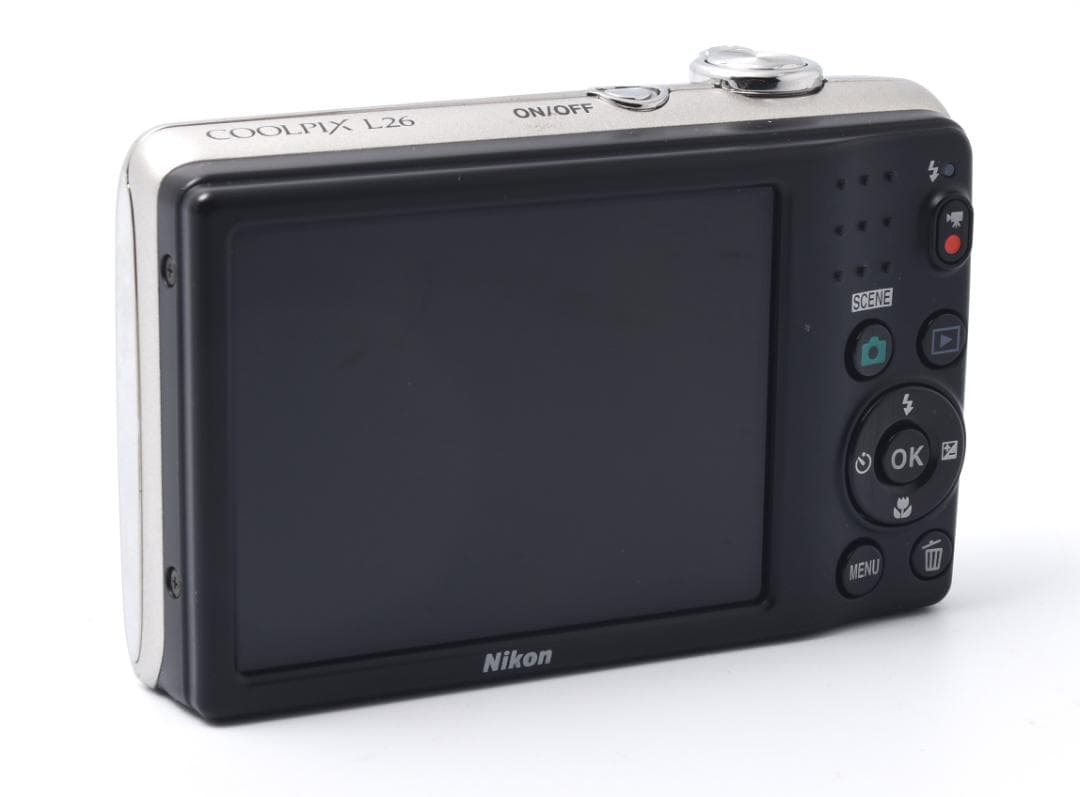 ニコン　Nikon COOLPIX L26 シルバー 《便利な乾電池仕様》