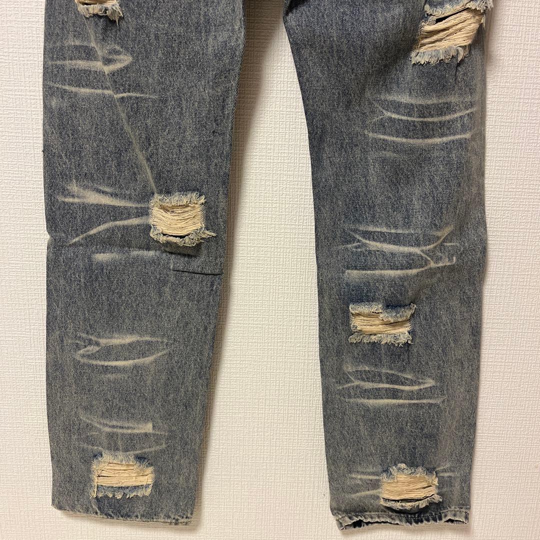 極美品】 HELLSTAR ダメージ デニムパンツ