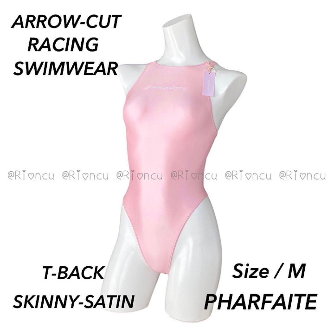新品【パルフェット PHARFAITE】Tバックレーシングスイムウェア ピンク