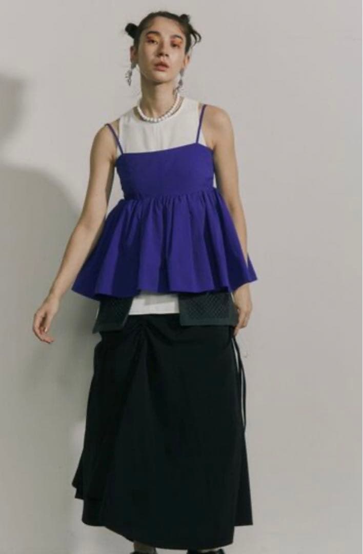 ★a★《新品未使用》UN3D シャツギャザーキャミソール