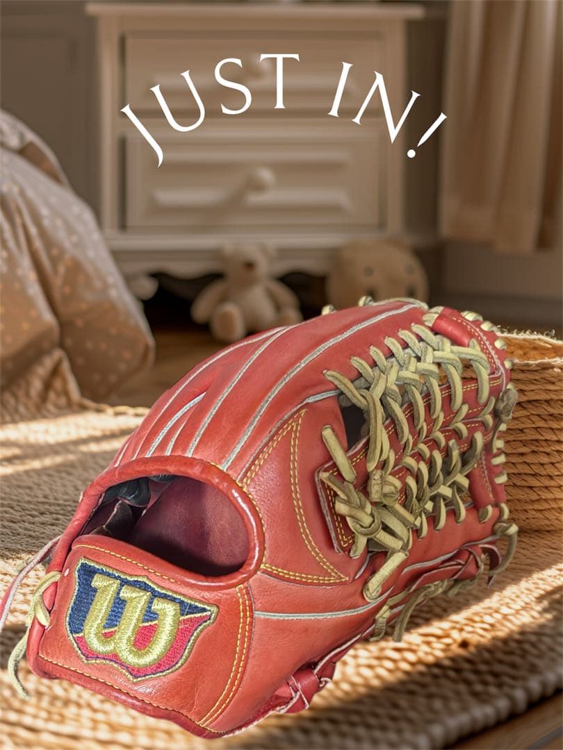 Wilson レッド 軟式野球グローブ　即購入・24時間以内に発送 Wilson レッド 軟式野球グローブ 即購入・24時間以内に発送 Wilson