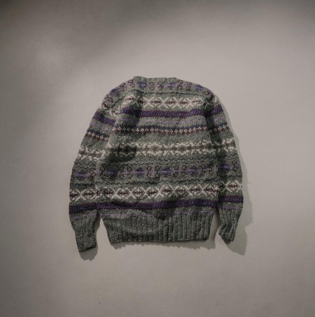 POLO by RalphLauren ノルディック柄ニット カーキ/CZ129 - メルカリ