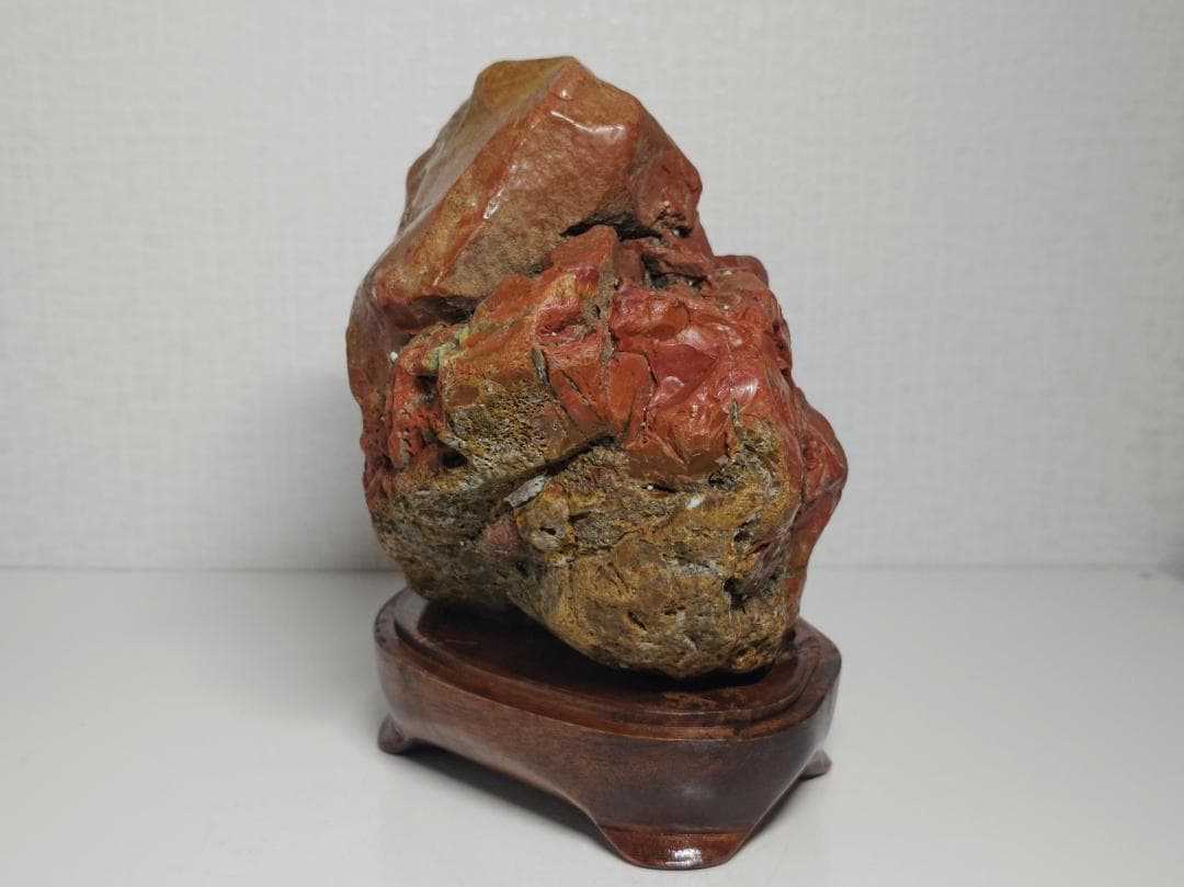 赤玉石 2.3kg 赤石 碧玉 原石 鑑賞石 自然石 誕生石 鉱物 鉱石 水石