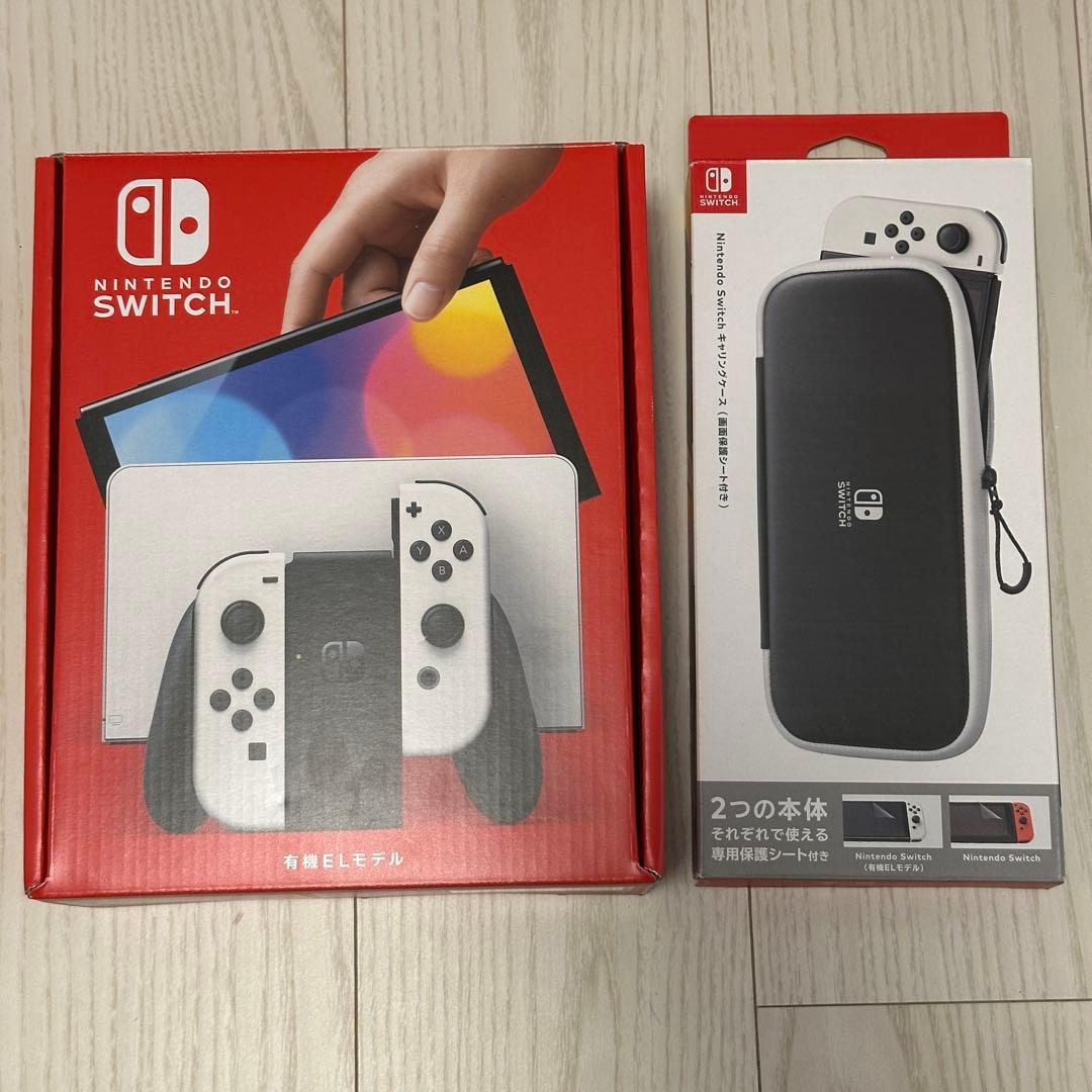 Nintendo Switch 有機ELモデル + キャリングケース - メルカリ