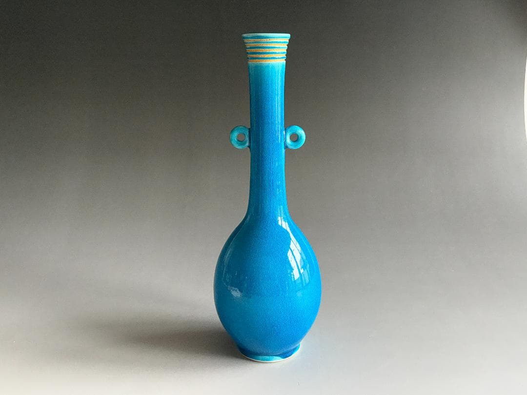 16代永楽善五郎 即全 交趾耳付花入 茶道具 - メルカリ