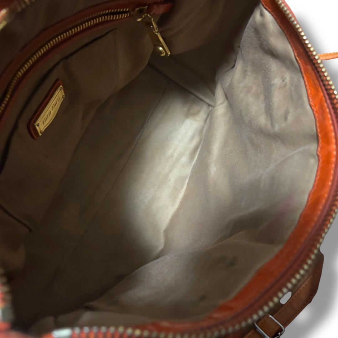 名作】miumiu ヴィッテロシャイン 2wayバッグ ヴィンテージ加工 - メルカリ