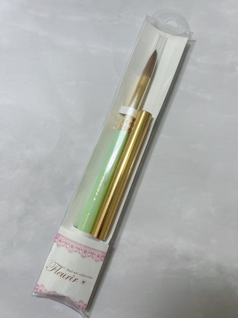 Fleurir スカルプチュアブラシ グリーン 21mm