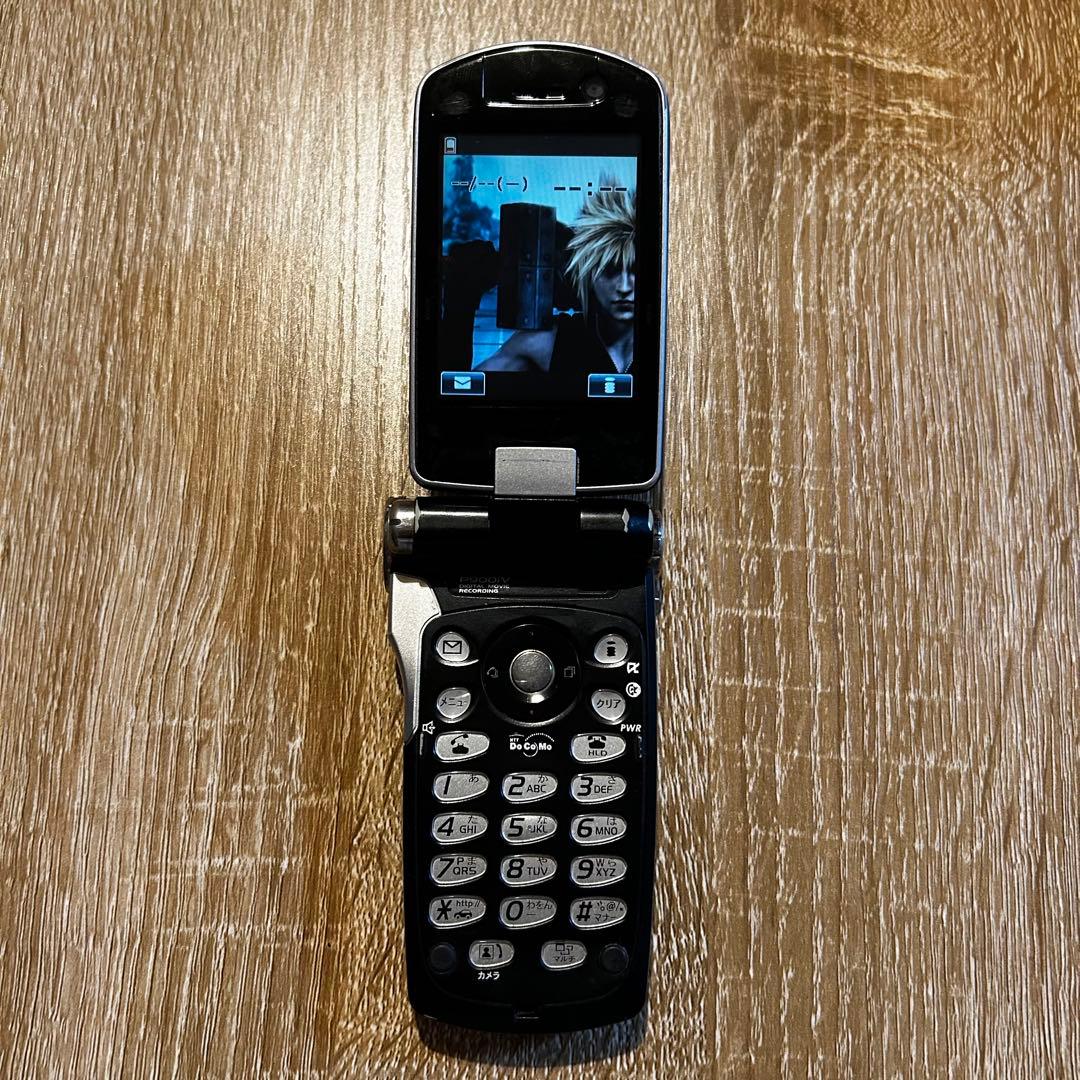 動作確認済み】ドコモ P900iV クラウドブラック【即購入可】