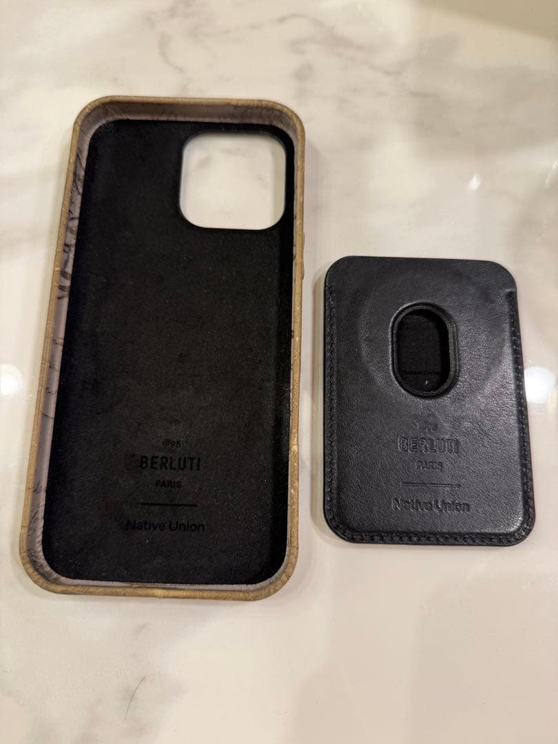Berluti iPhone 16pro Max ケース&カードホルダー 2点 - iPhone