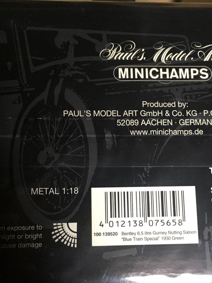 ミニカー MINICHAMPS Bentley 6.5L Gurney Nutting