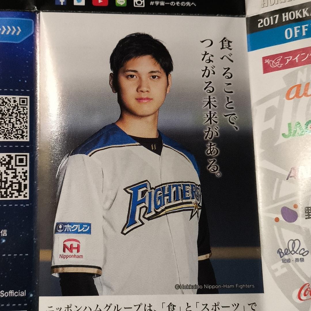 大谷翔平選手 日本ハムファイターズ 試合日程＆選手名鑑 ミニ冊子