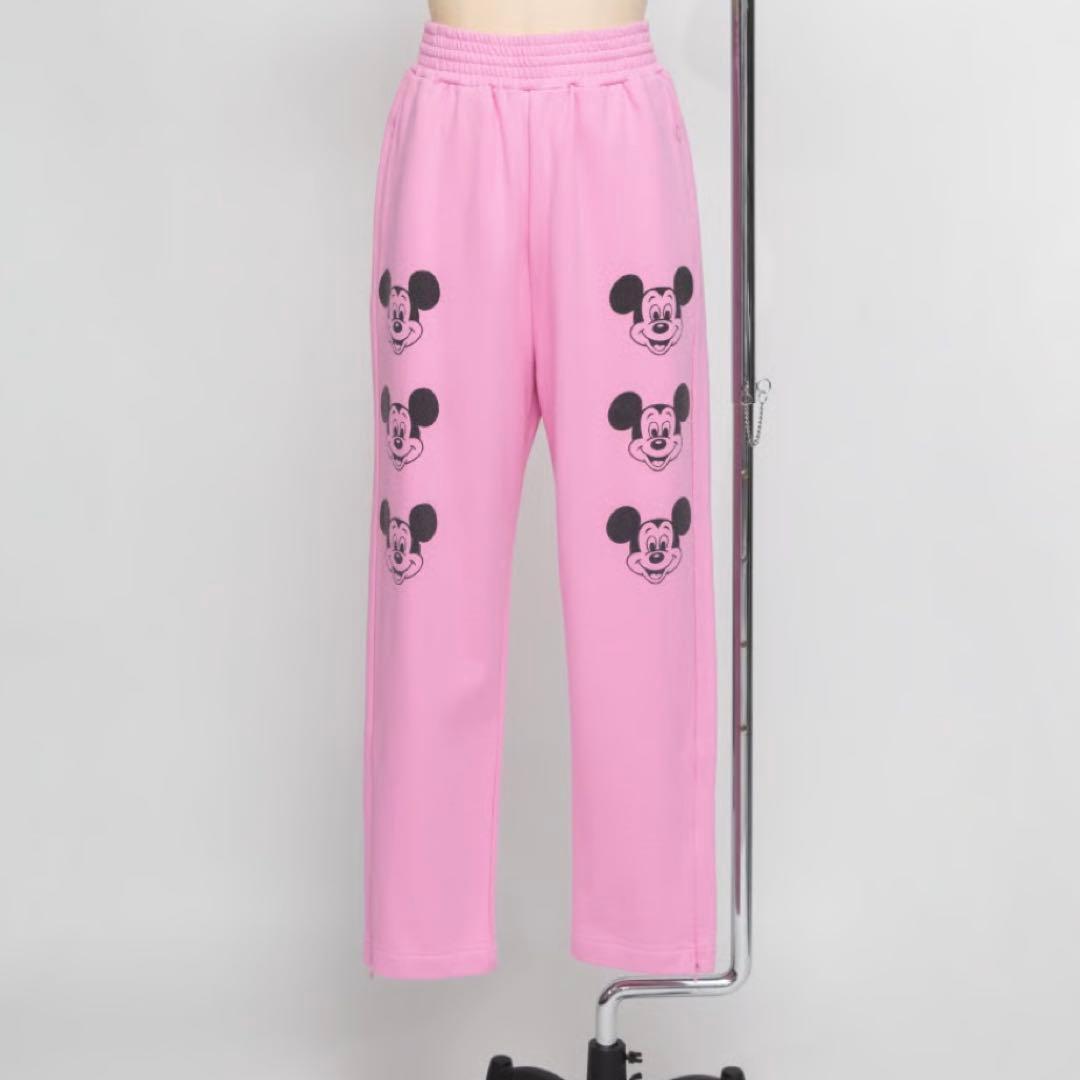 新品未使用☆WCJ ディズニー スウェットパンツ M ミッキー ピンク