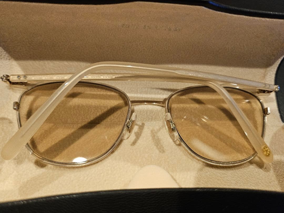 EYEVAN EIIwood ゴールドラウンドサングラスの通販はau PAY マーケット