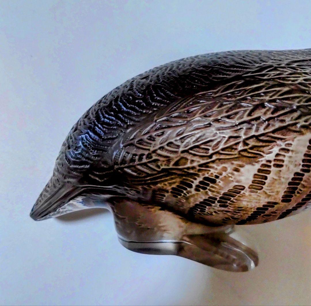 ルネ ラリック R LALIQUE ウズラ 置物 オブジェ クリスタル - メルカリ