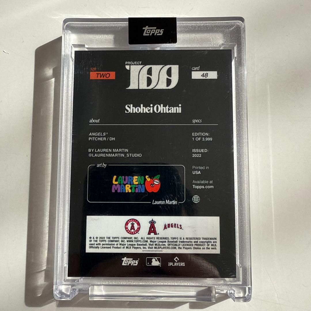 世界3999枚限定 大谷翔平 カード topps Project100 - メルカリ